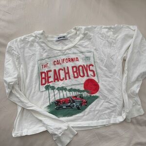 Daydreamer White Beach Boys Long Sleeve Tee